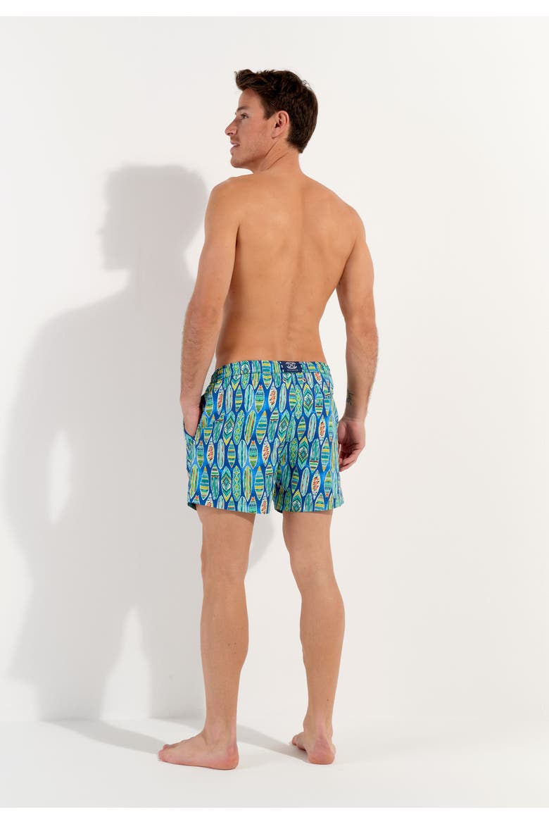 Marbella Beach Boxer, Alternate, color, Blue Print