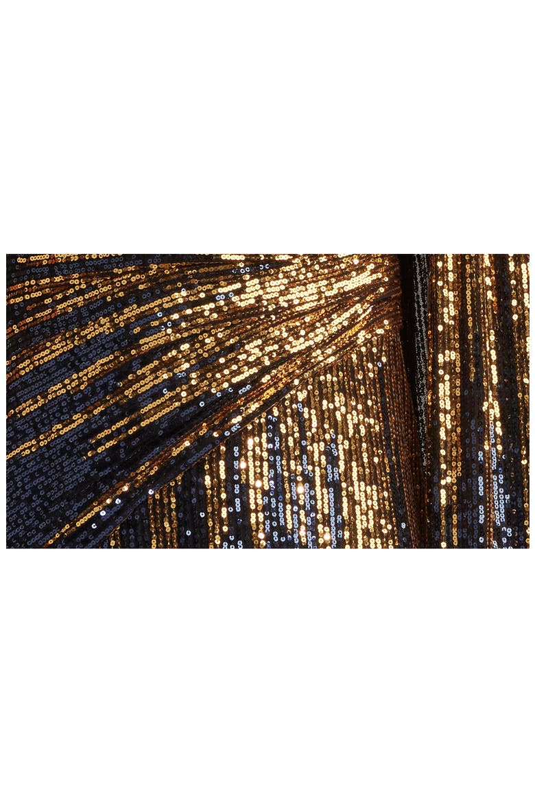 One-Shoulder Ombré Sequin Gown, Alternate, color, NAVY OMBRE