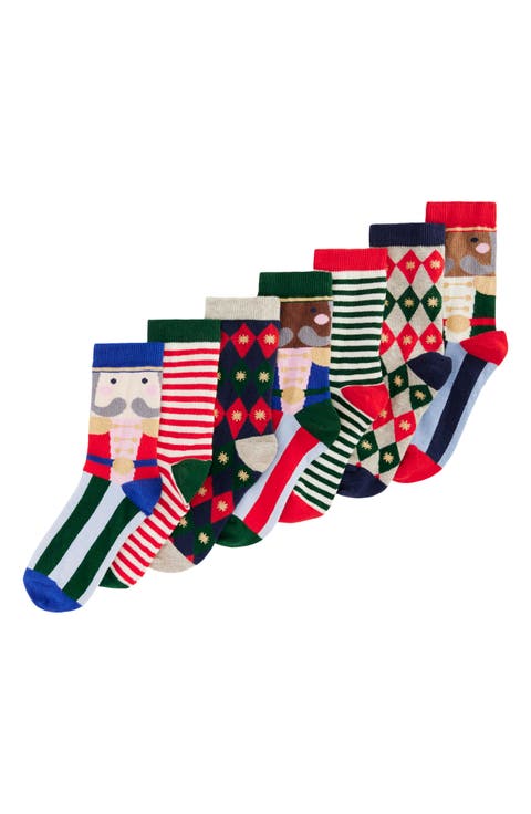Kids' 7-Pack Nutcracker Socks