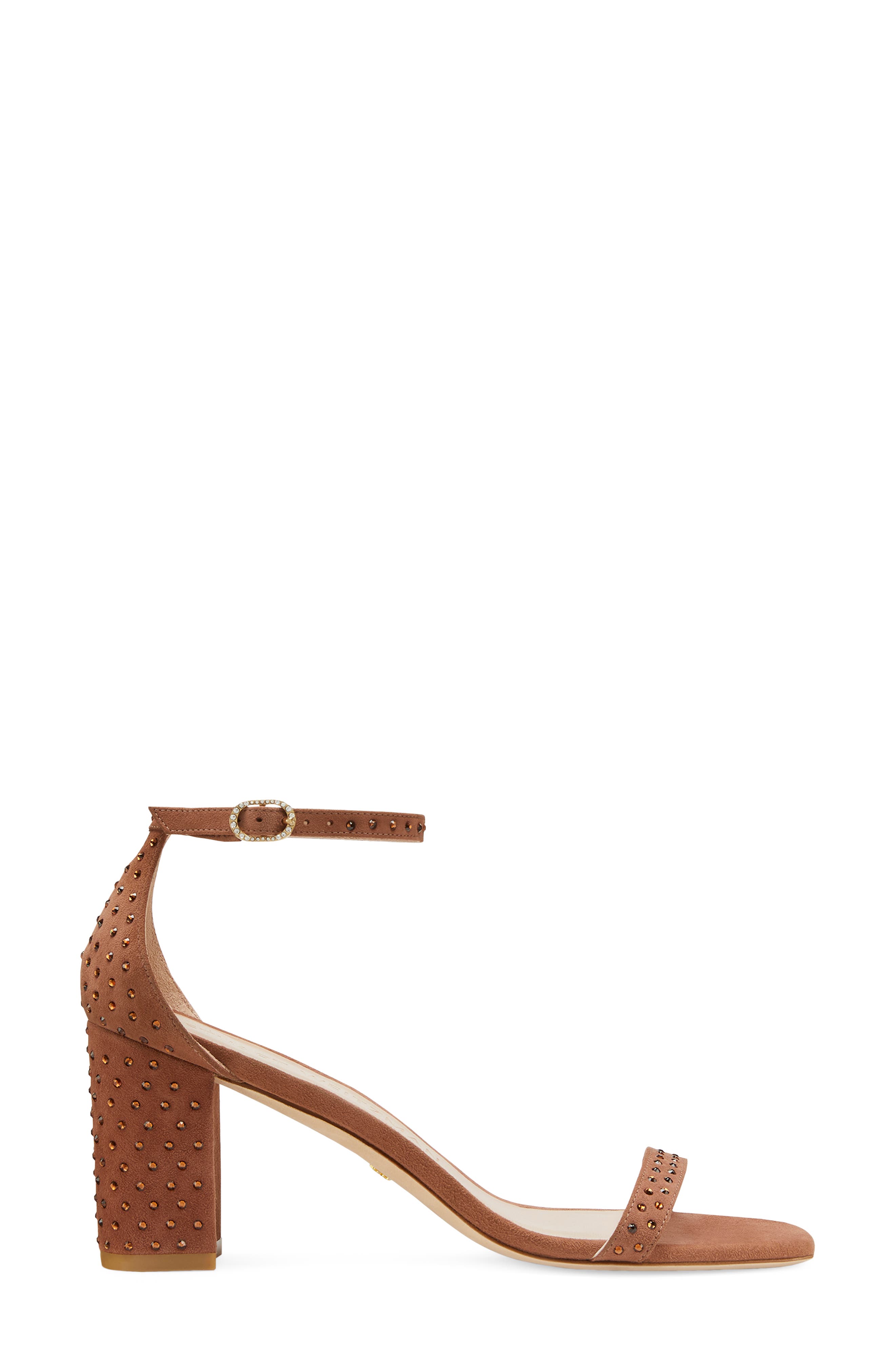NearlyNude Shine 75 Ankle Strap Sandal, Alternate, color, CAPPUCINO