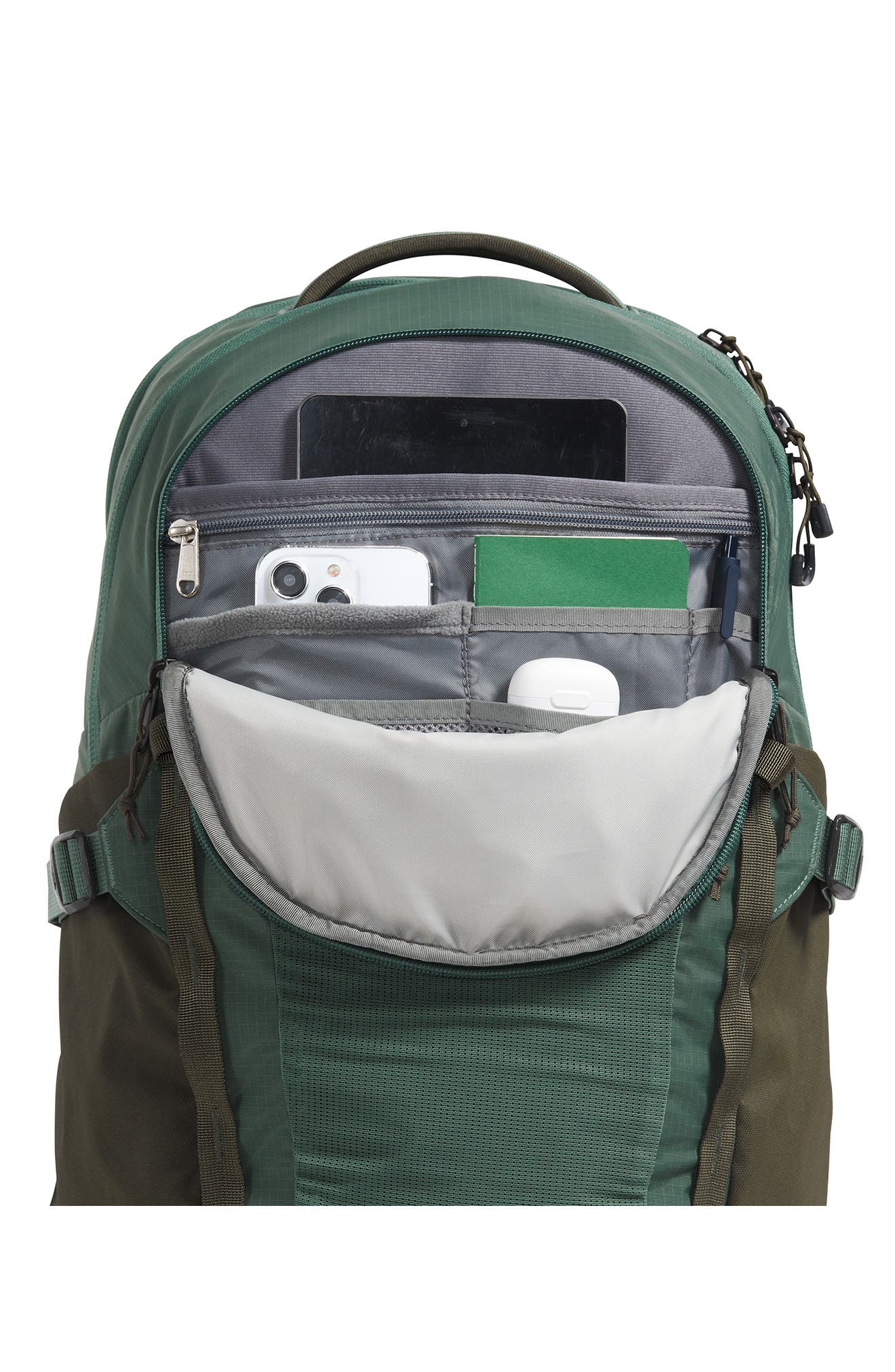 The North Face Recon 28L Water Repellent Backpack, Alternate, color, Duck Green/ New Taupe Green