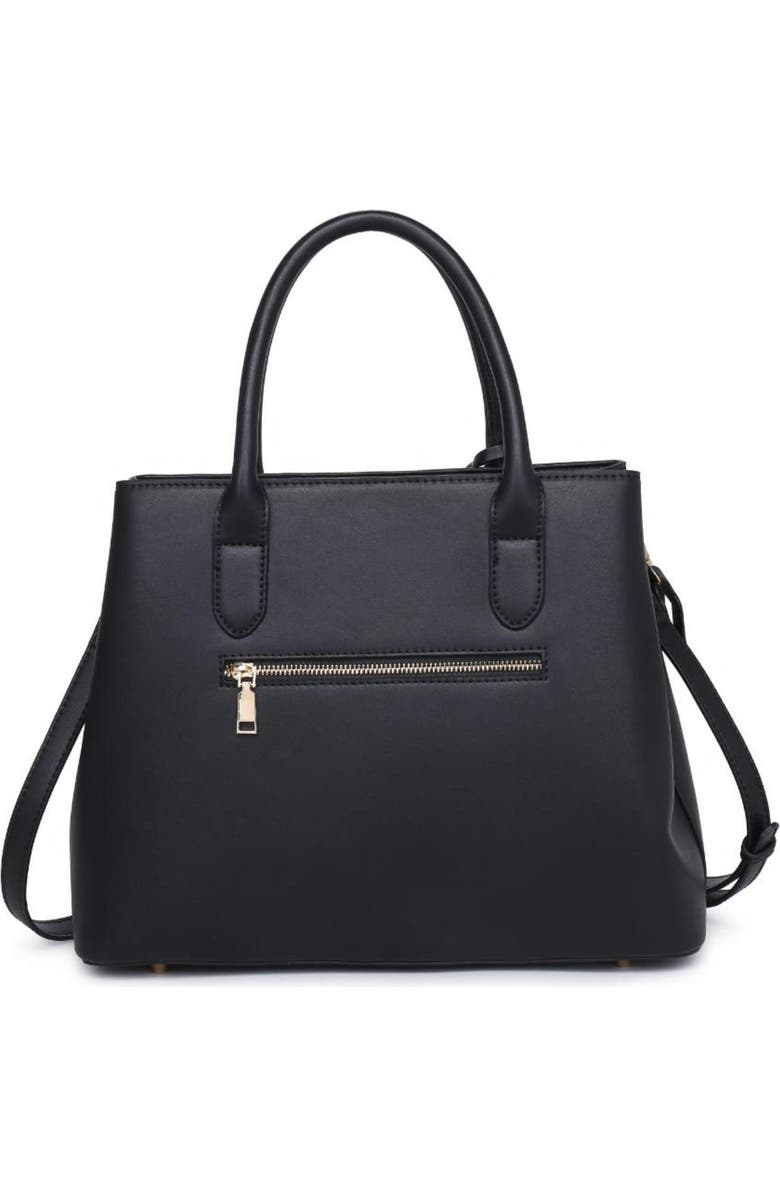 MODA LUXE Regalina Satchel, Alternate, color, Black