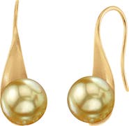 The Pearl Source Golden South Sea Pearl Gaby Earrings