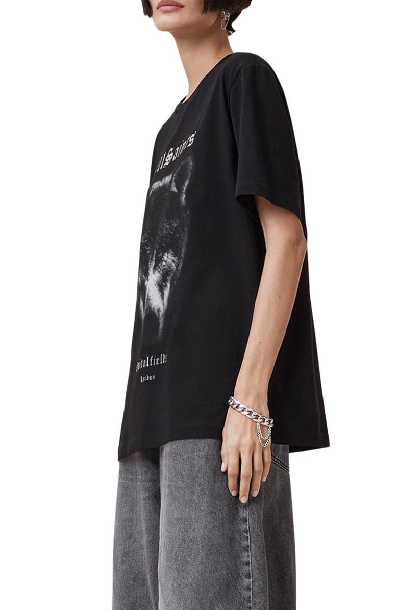 AllSaints Dawn Oversize Cotton Graphic T-Shirt, Alternate, color, 