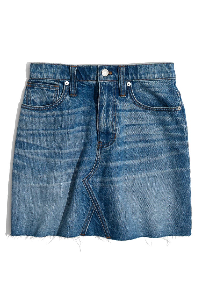 Frisco Denim Miniskirt, Alternate, color, LEANDRA WASH