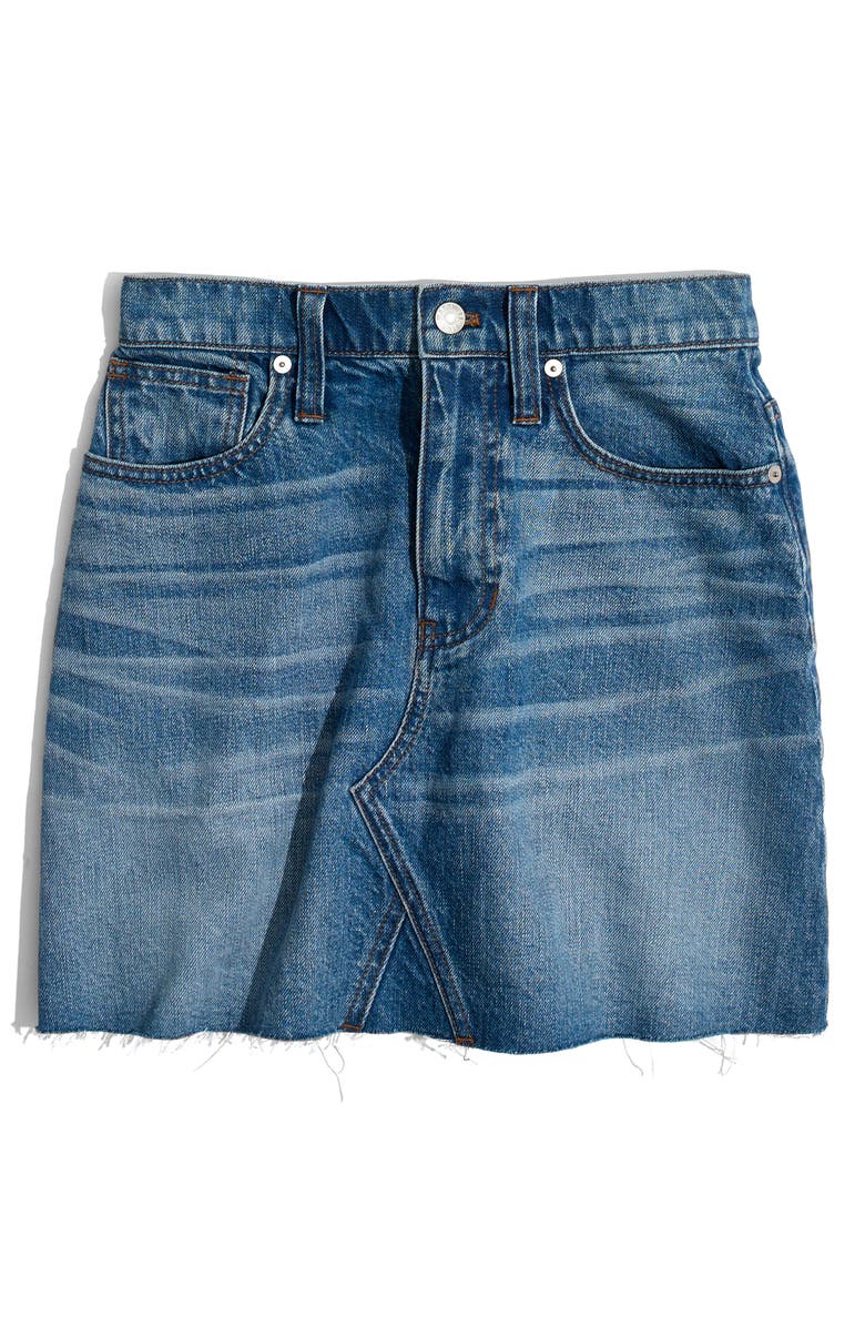 Madewell Frisco Denim Miniskirt, Alternate, color, 