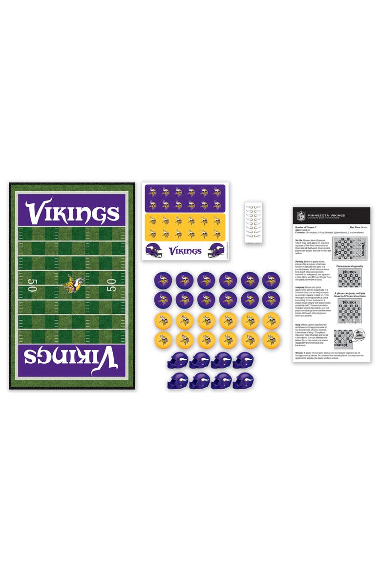 Minnesota Vikings Checkers Board Game, Alternate, color, Multicolor