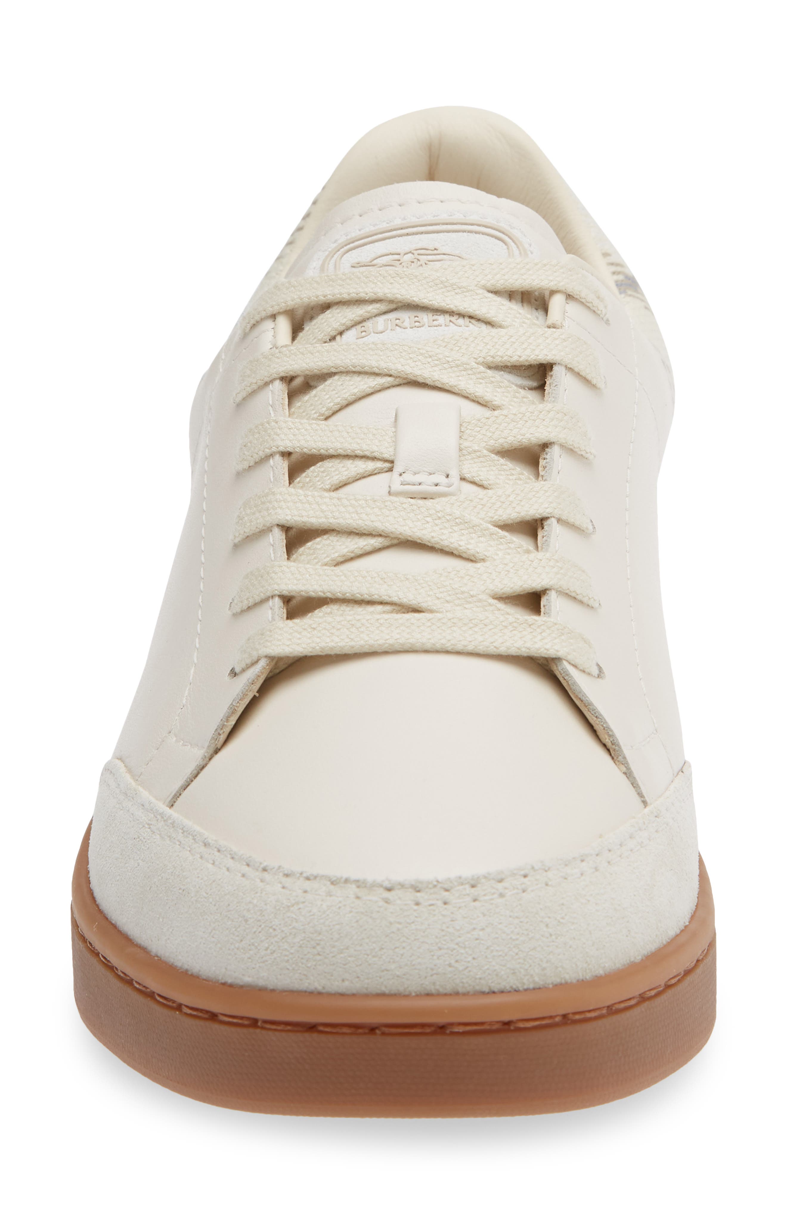 Burberry Set Check Low Top Sneaker, Alternate, color, Dove Beige/ Sesame Be