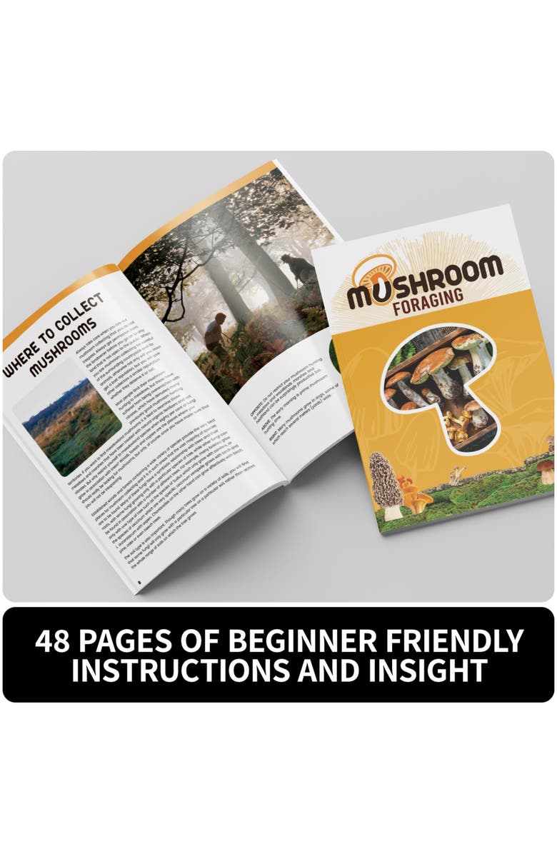 Gift Box Mushroom Foraging Kit Become A Fungi Connoisseur, Alternate, color, Multicolored