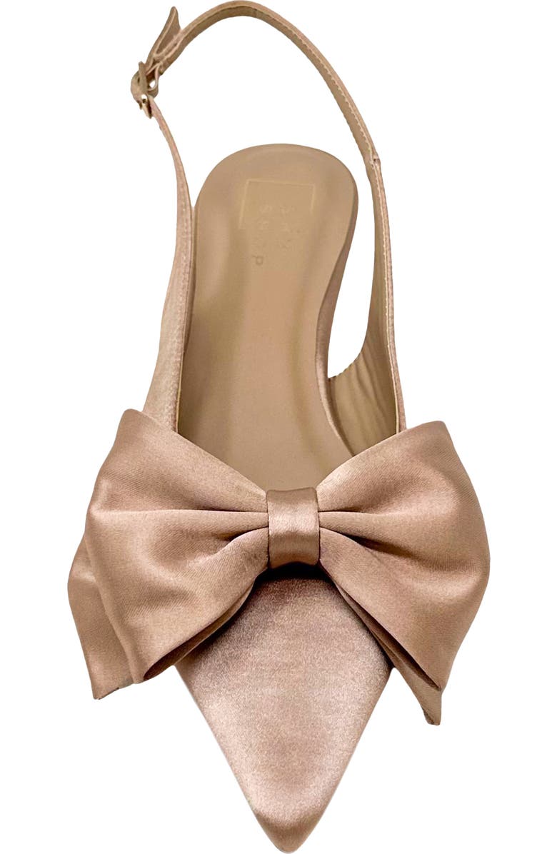 SHUSHOP Nora Slingback Kitten Heel Pump, Alternate, color, Champagne