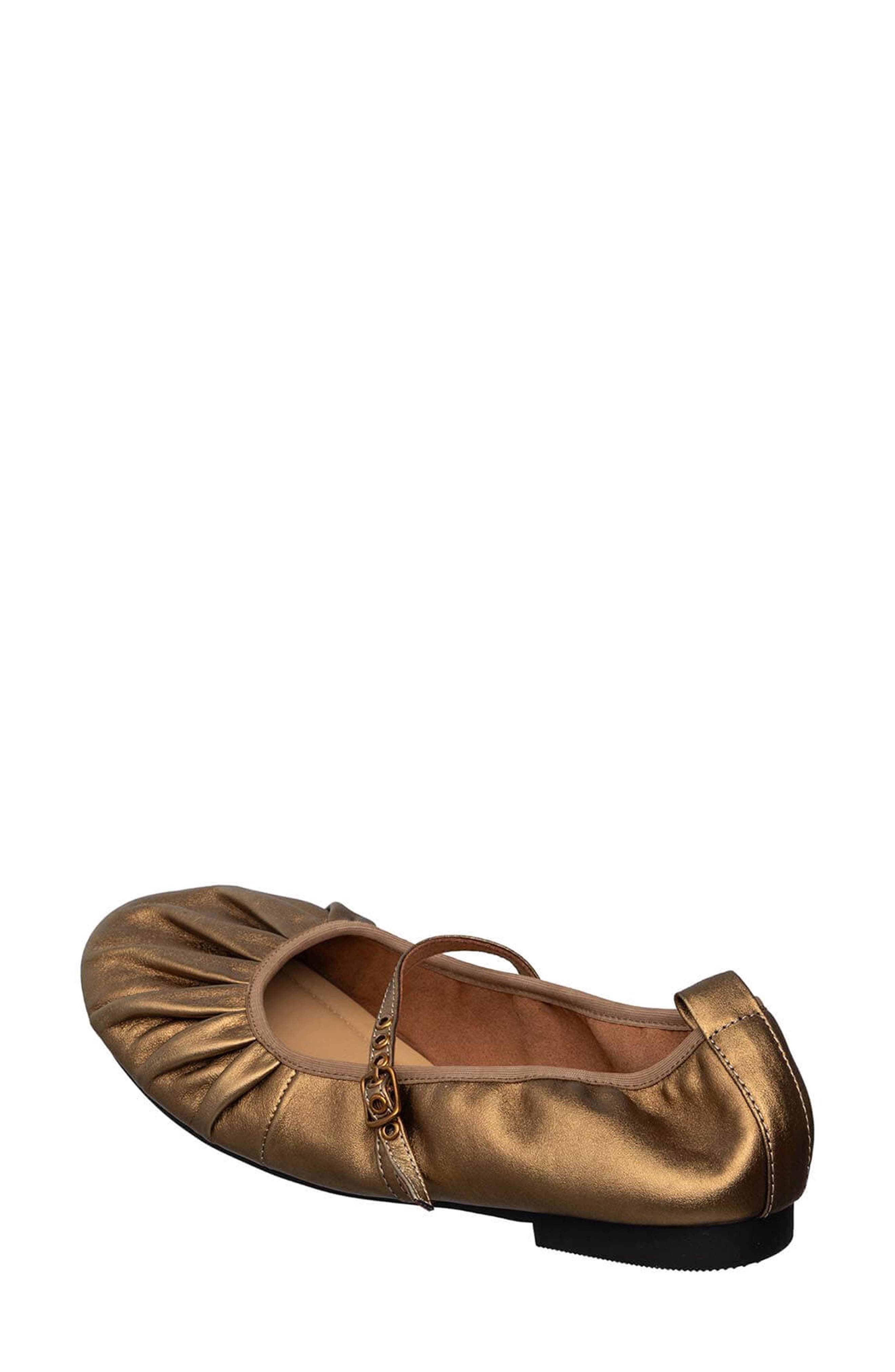 Mila Ballet Flat, Alternate, color, BRONZE