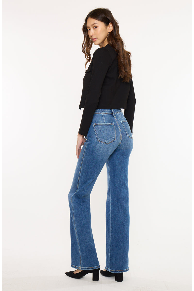 Celia Ultra High Rise Wide Flare Jeans, Alternate, color, Medium Wash