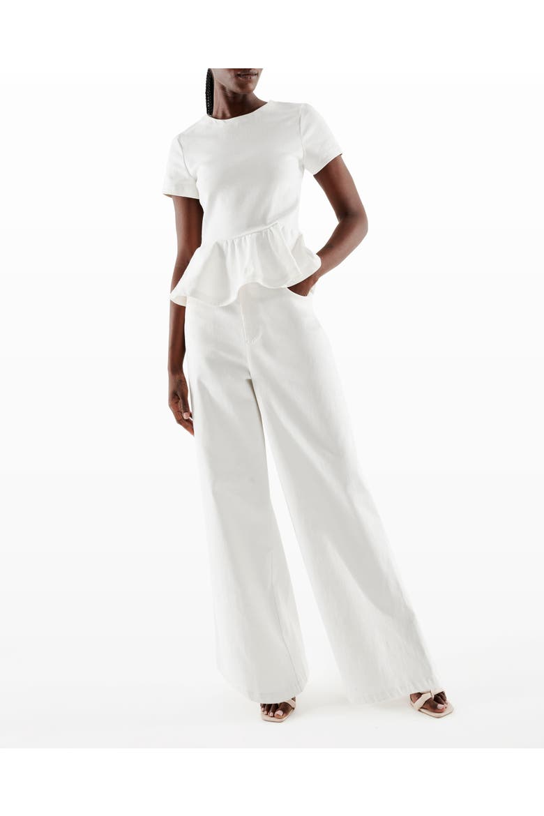 Alexandria Top, Alternate, color, White