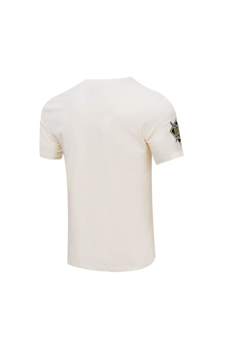 PRO STANDARD Men's Pro Standard Cream Milwaukee Brewers Cooperstown Collection Old English T-Shirt, Alternate, color, Cream
