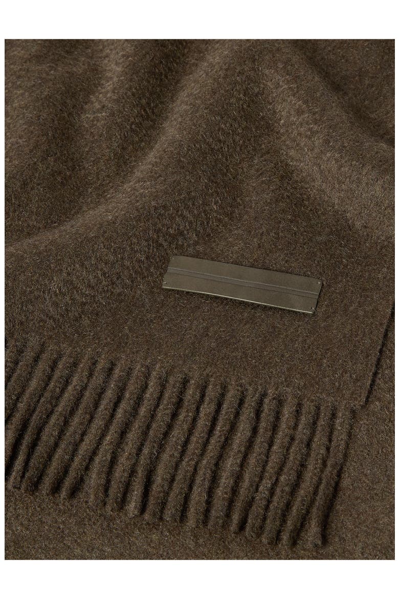 Cashmere Scarf, Alternate, color, DARK OLIVE GREEN