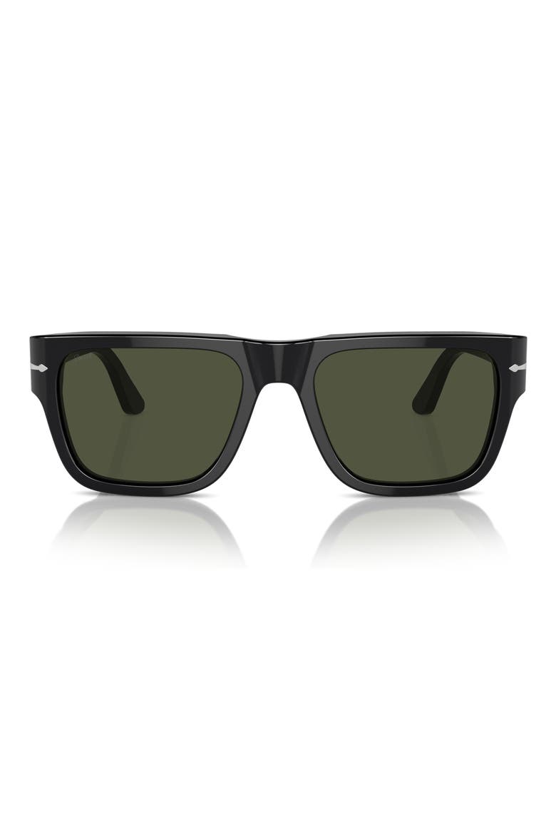 55mm Square Sunglasses, Alternate, color, BLACK