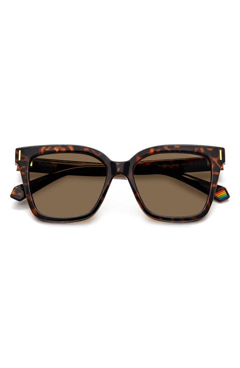 54mm Polarized Cat Eye Sunglasses