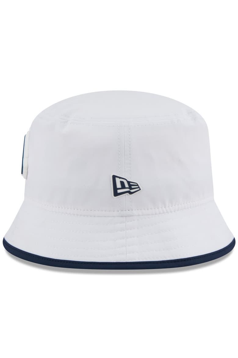 Men's New Era  White Denver Broncos 2025 NFL Training Camp Stretch Bucket Hat, Alternate, color, White