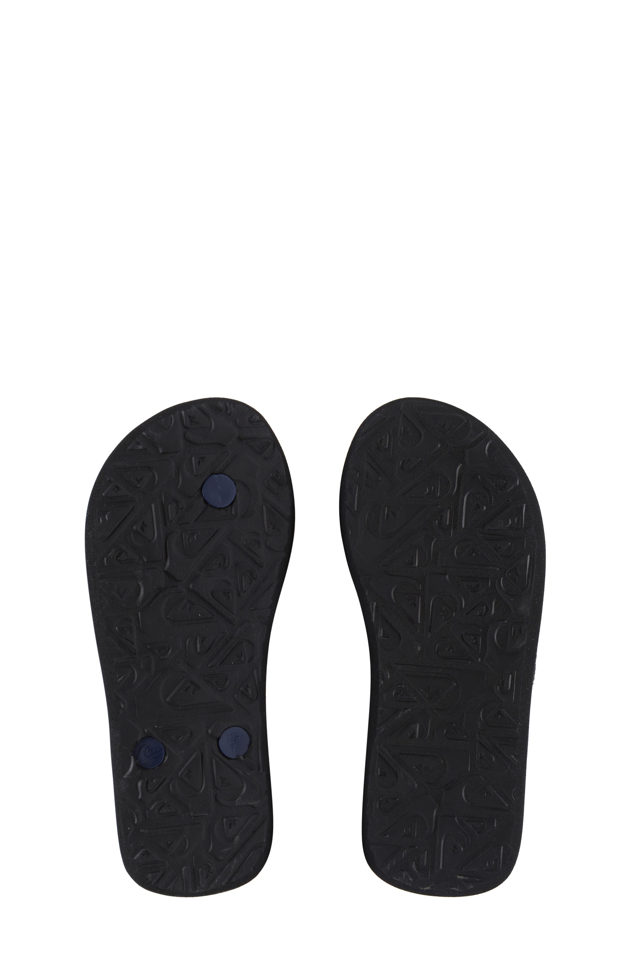 Quiksilver Kids' Molokai Layback II Flip Flop, Alternate, color, Black/ Blue/ Black