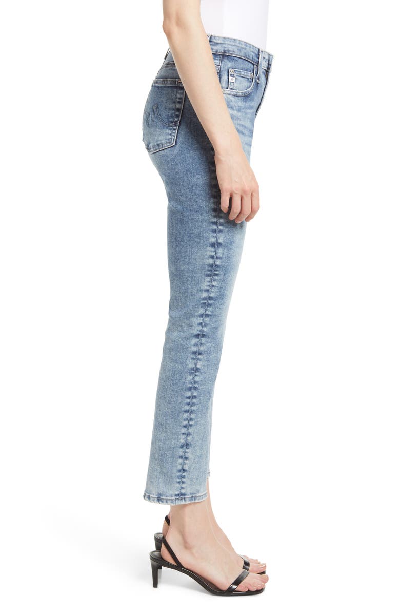 AG Mari High Waist Ankle Slim Straight Leg Jeans, Alternate, color, 