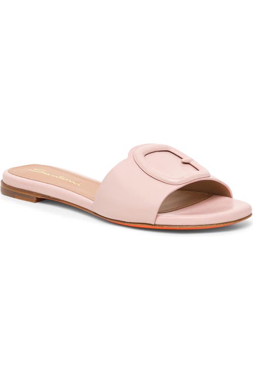 Santoni Slide Sandal In Pink