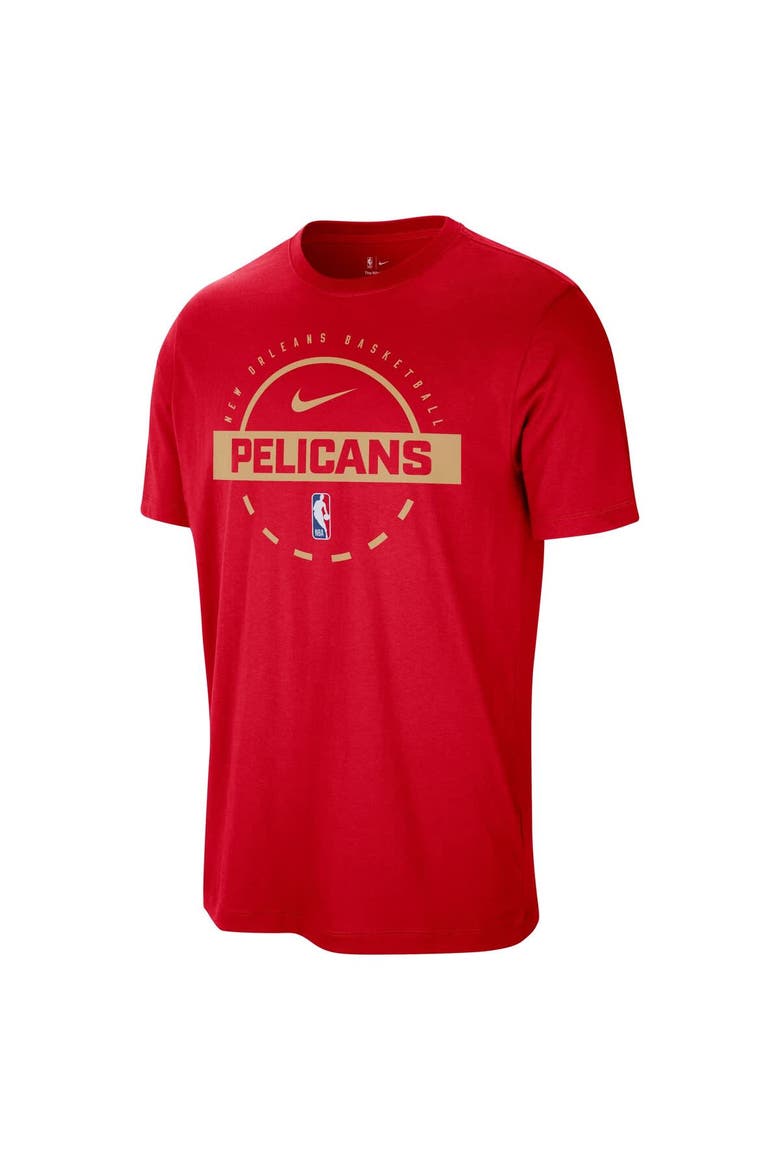 Men's Nike  Red New Orleans Pelicans Authentic Practice T-Shirt, Alternate, color, Red