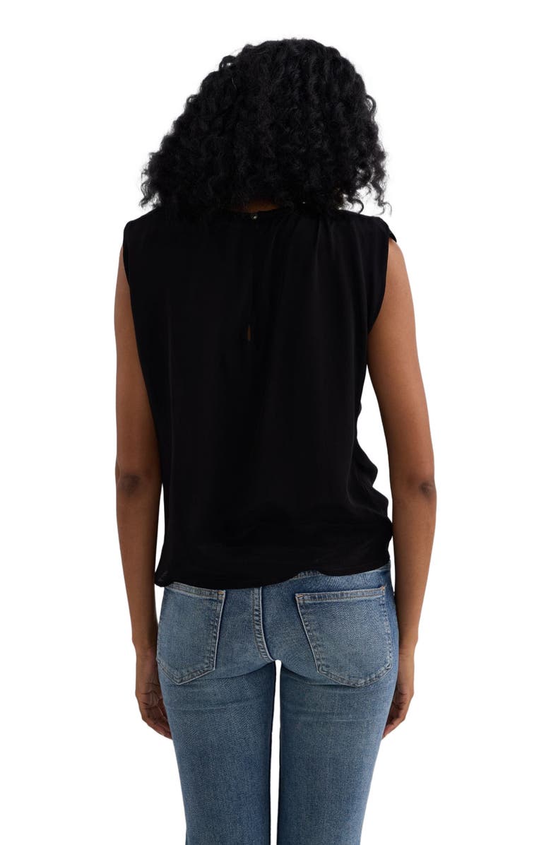 Reistor The Knot-so-Basic Top in Black, Alternate, color, Black