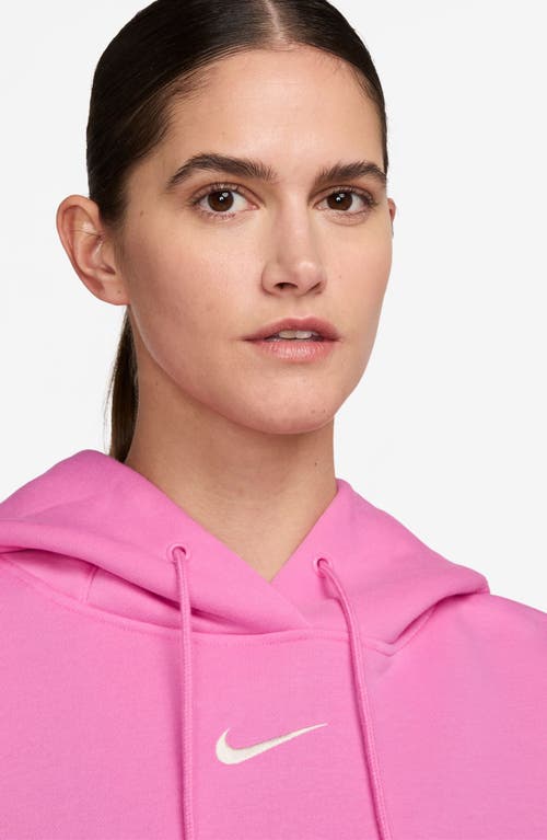 Nike Sportswear Phoenix Oversize Fleece Hoodie In Pink