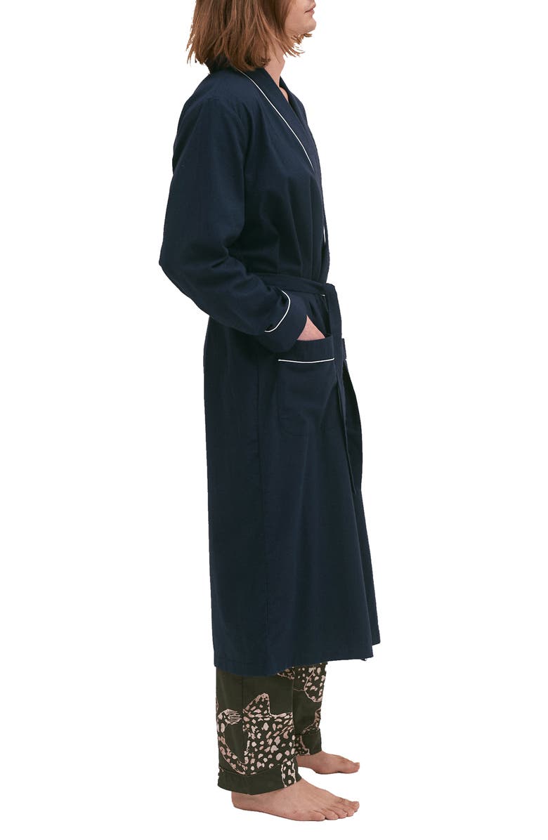 Desmond & Dempsey Brushed Cotton Robe, Alternate, color, 