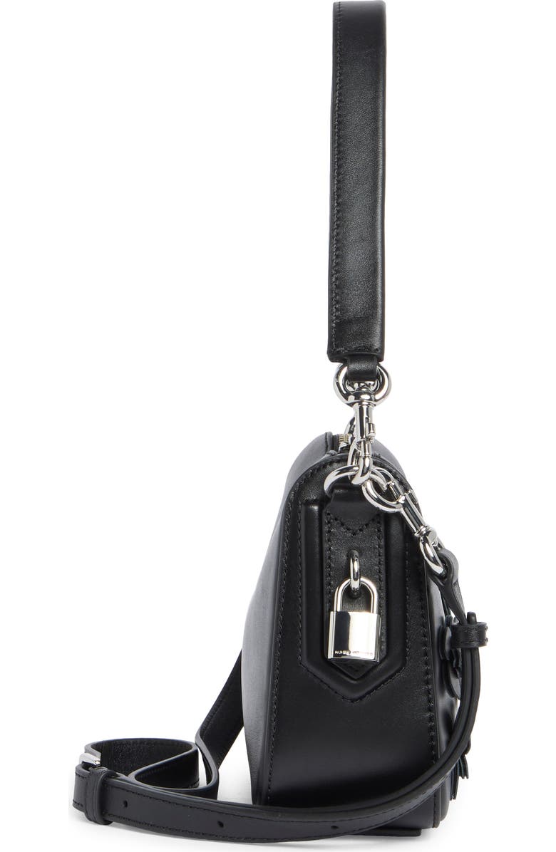 Marc Jacobs Daisy Appliqué Small Shoulder Bag, Alternate, color, Black