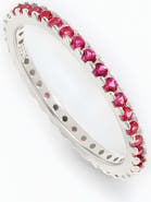 Mint & Lily July Birthstone Eternity Stacking Ring