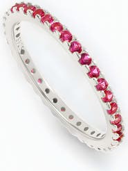 Mint & Lily July Birthstone Eternity Stacking Ring