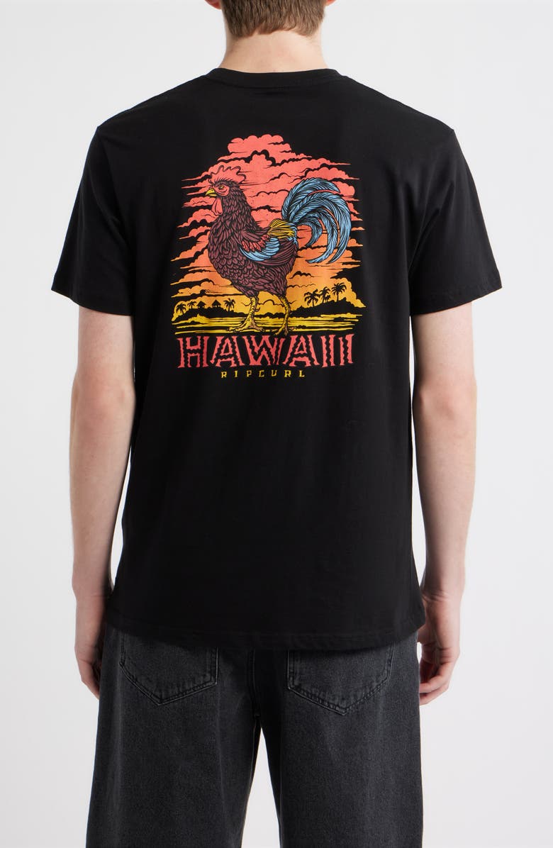 Rip Curl Hawaii Rooster Cotton Graphic T-Shirt, Alternate, color, 