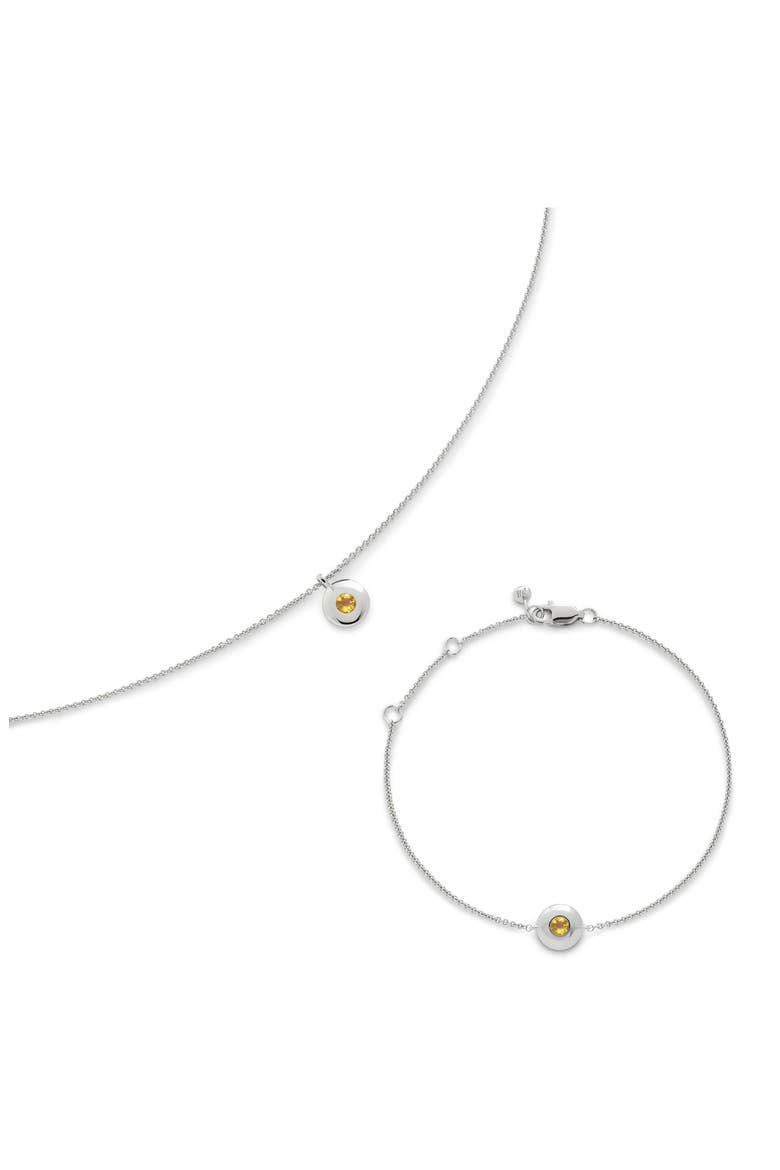 November Birthstone Citrine Bracelet, Alternate, color, STERLING SILVER / CITRINE