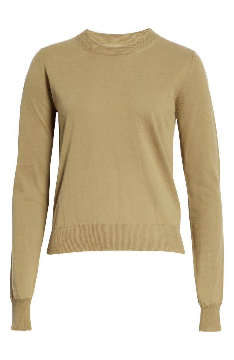 Maison Margiela Stitch Elbow Patch Cotton Sweater, Alternate, color,