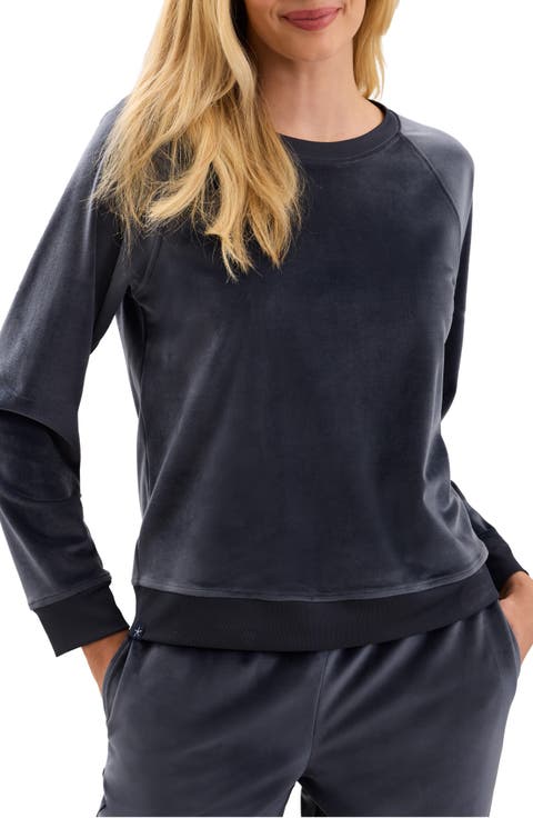 Velvet Raglan Pullover