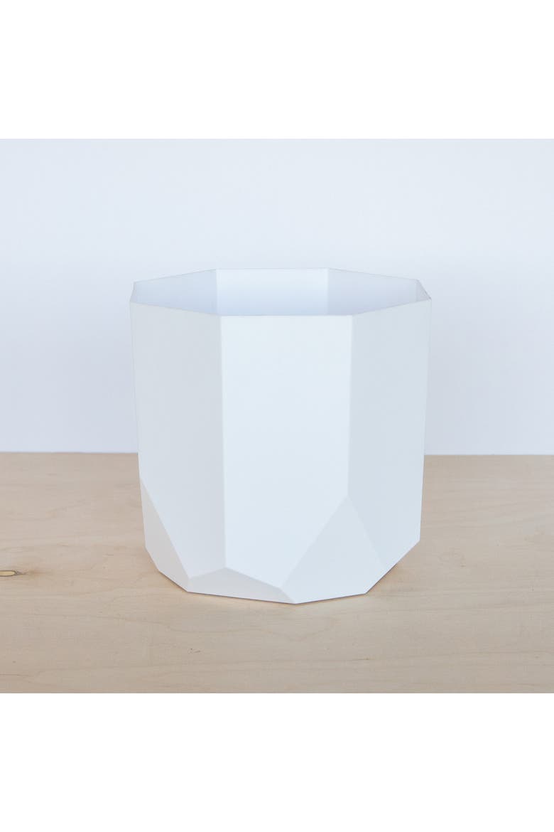 Tuxton Hexagon Planter 8 Inch Casper White, Alternate, color, White