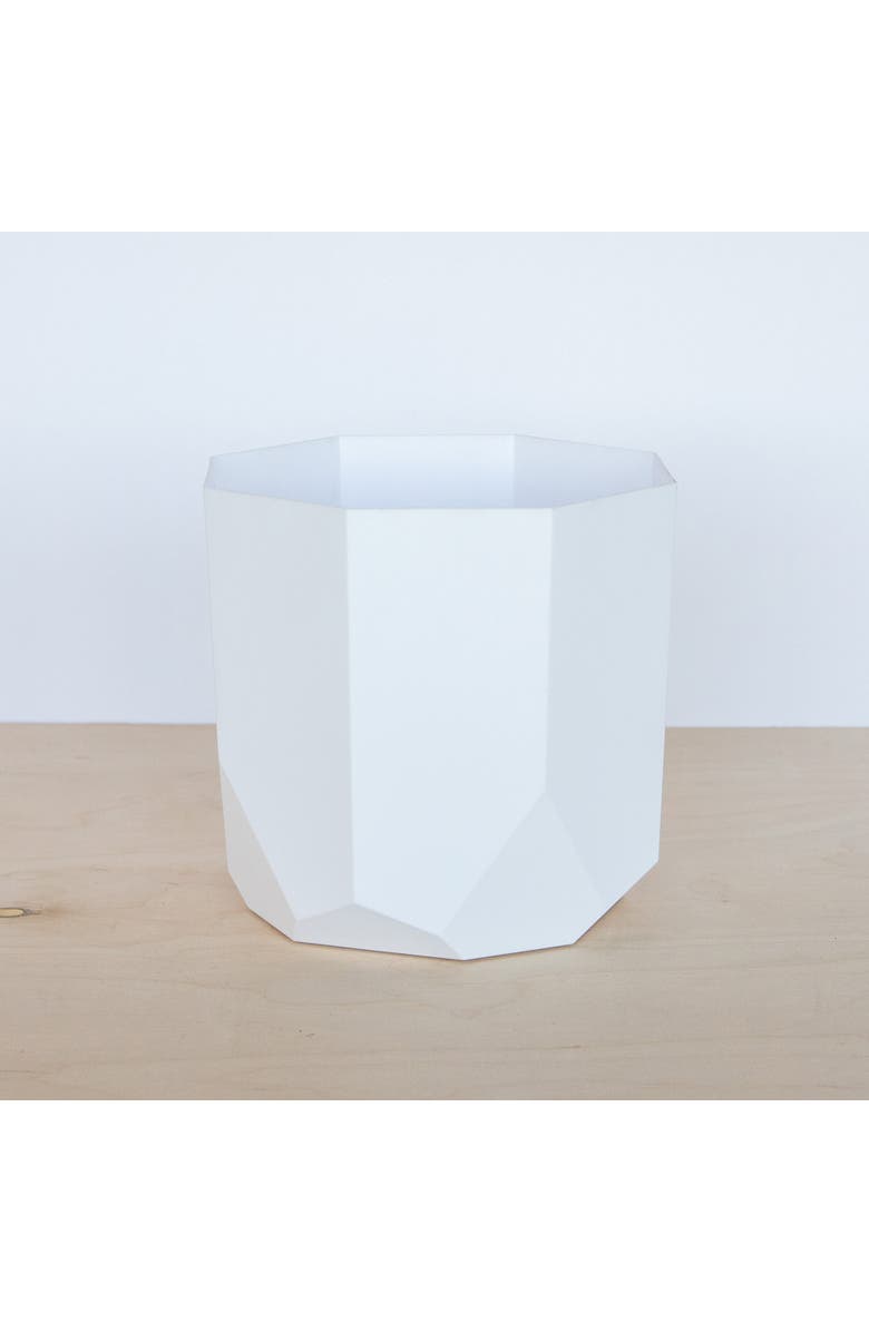 Bloem Tuxton Hexagon Planter 8 Inch Casper White, Alternate, color, White