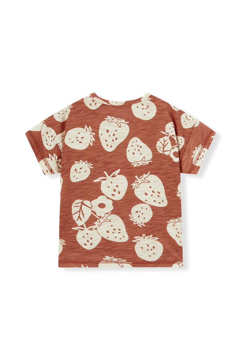 Slub Cotton Pocket Tee, Alternate, color, Strawberry Silhouette