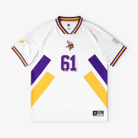 Men's Fanatics White Minnesota Vikings Football x Football V-Neck Fan Top