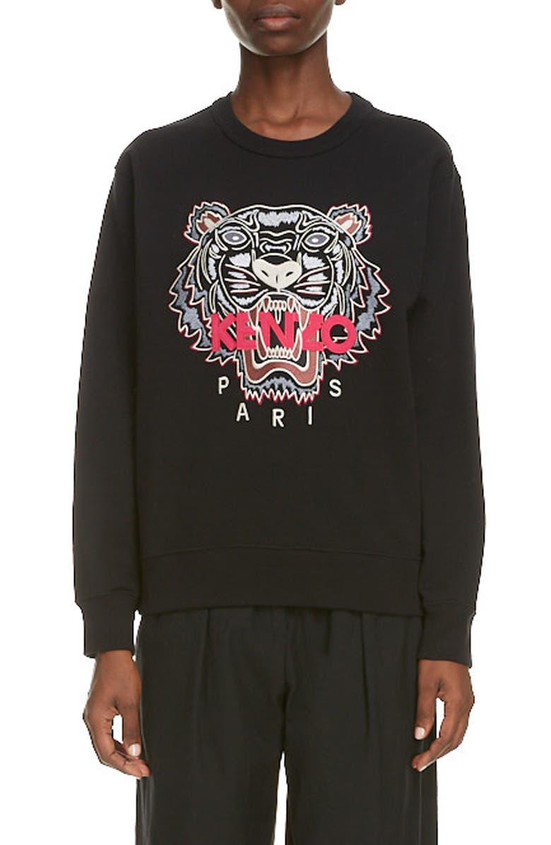 KENZO Tiger Embroidered Sweatshirt, Main, color,