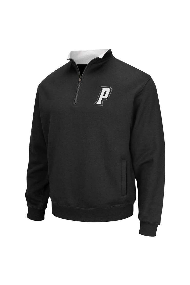 Men's Colosseum Black Providence Friars Tortugas Logo Quarter-Zip Jacket, Alternate, color, Black