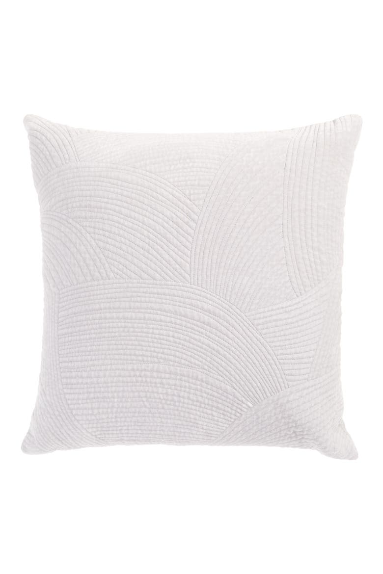 Quilted Accent Pillow, Main, color, GREY VAPOR