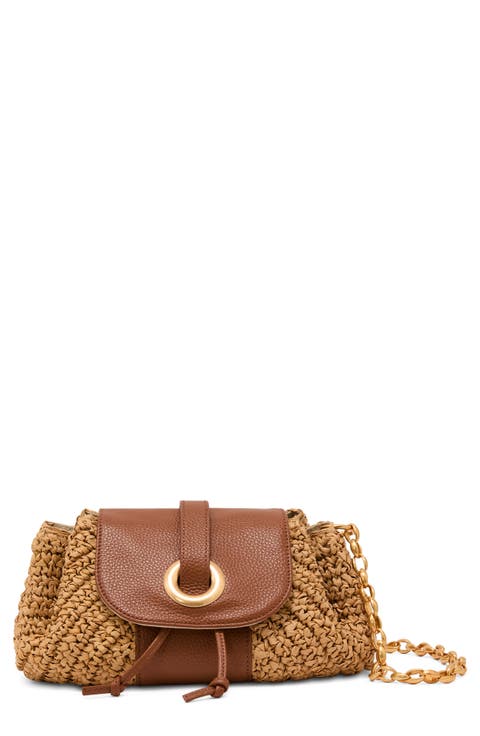 Lori Raffia Effect Shoulder Bag
