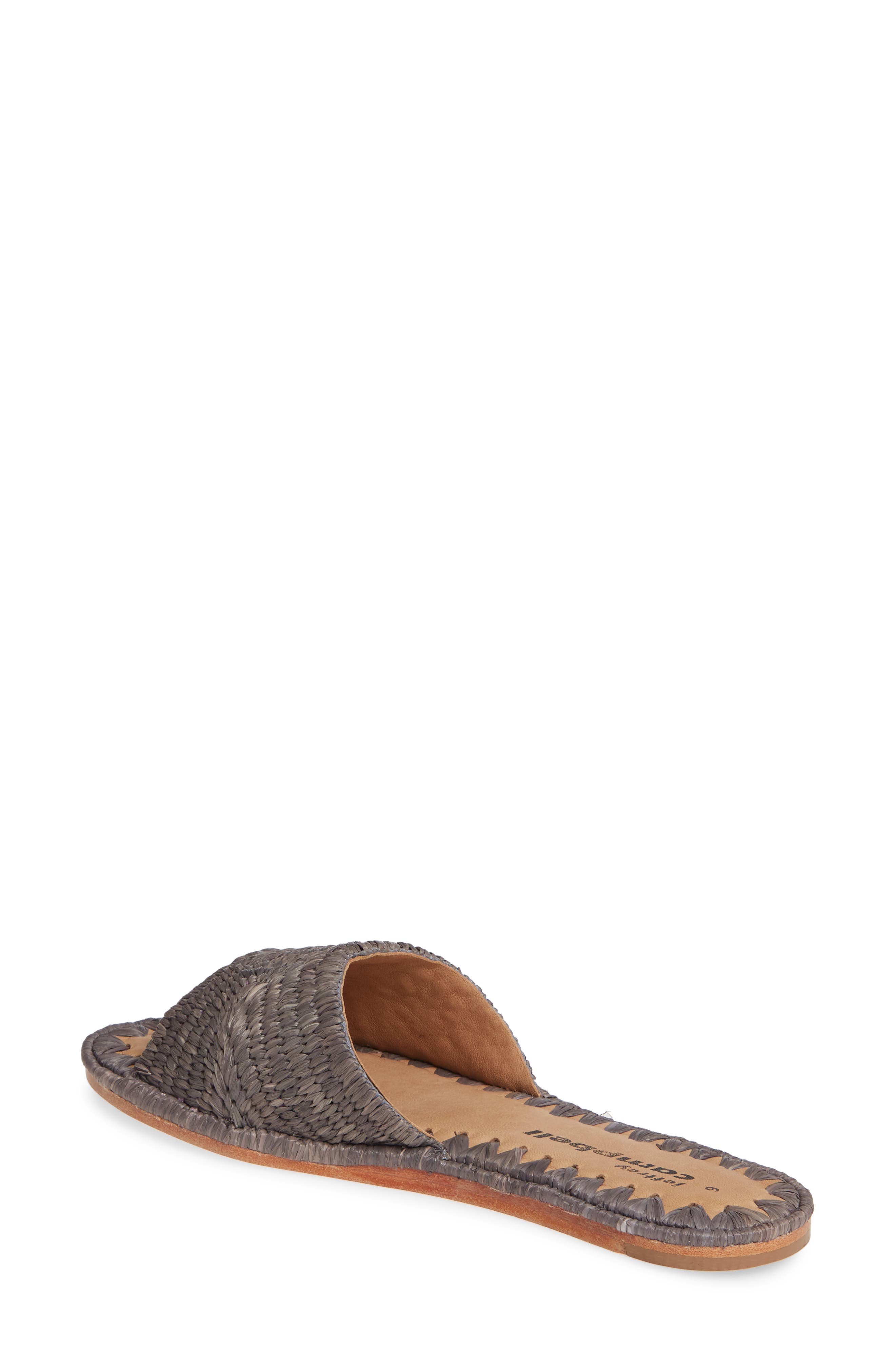 Dane Raffia Slide Sandal, Alternate, color, GREY