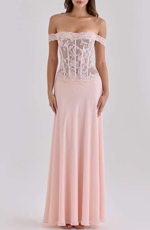Nerina Lace & Georgette Gown