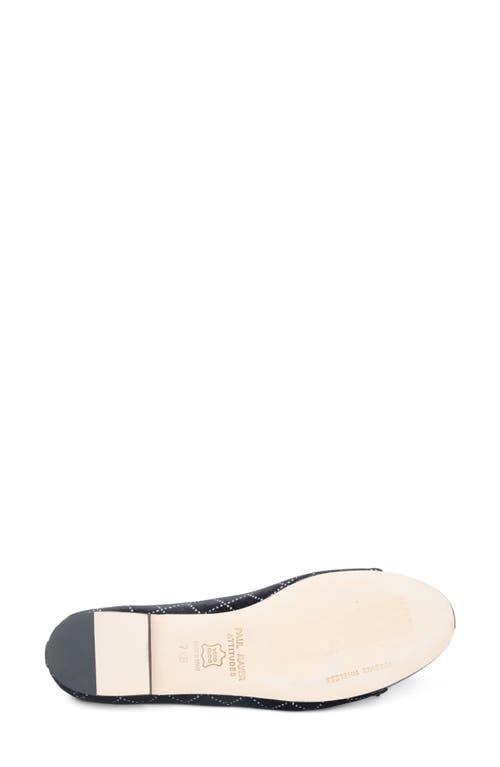 Paul Mayer Best Cap Toe Ballet Flat In Black