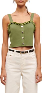 maje Made Chain Crop Top