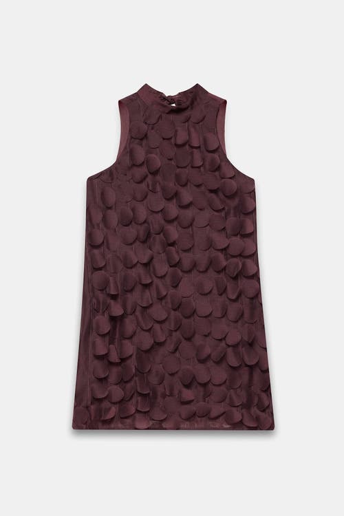 Mint Velvet Applique Mini Shift Dress In Brown