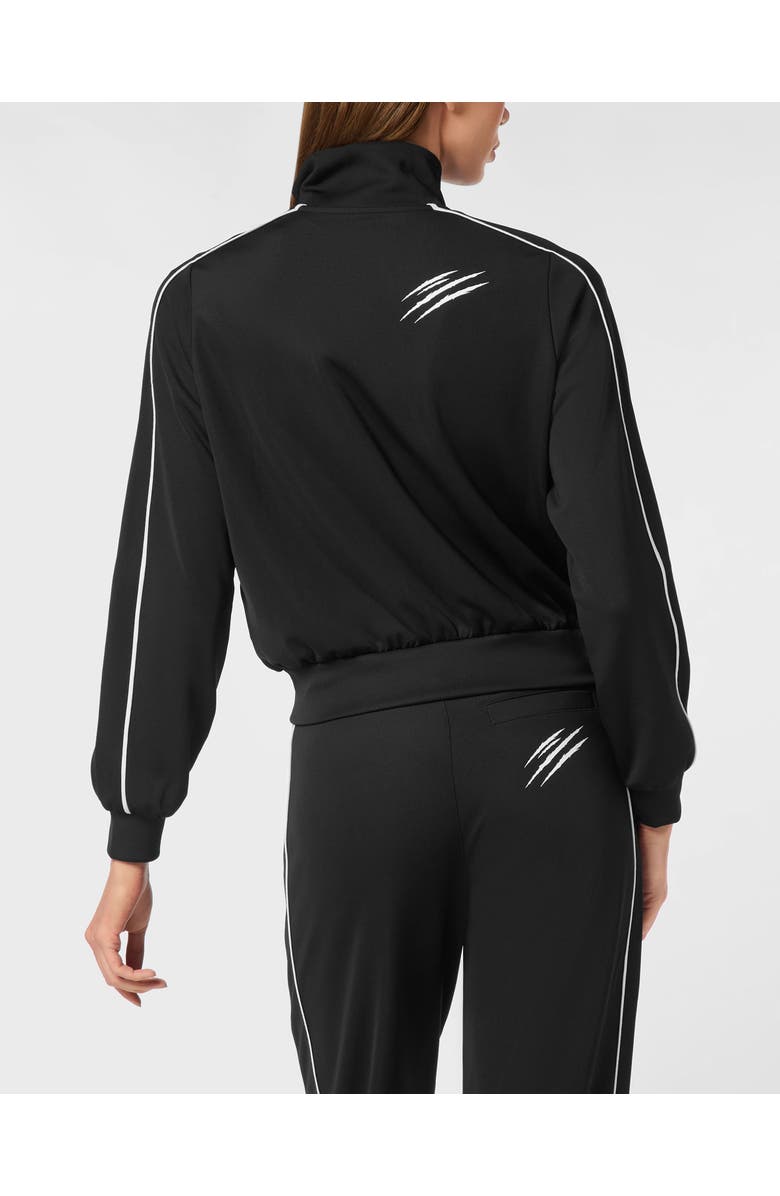 PLEIN SPORT Cropped Tracksuit Jacket Women, Alternate, color, Black
